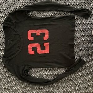 Brandy Melville Black Top with Red 23
